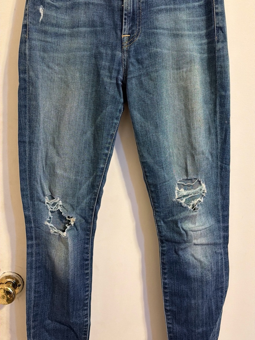 7 For All Mankind Women's Distressed Blue Denim Jeans Size 5/27 BNWOT